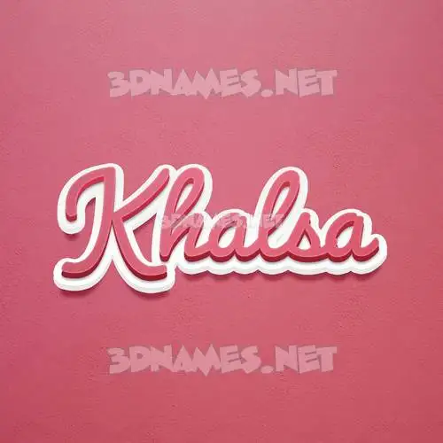 khalsa in Red Scribble style - 3D name wallpaper khalsa in Red Scribble style - 3D name wallpaper