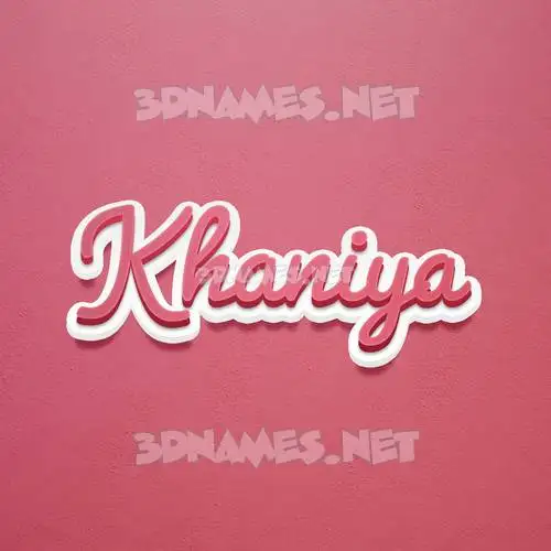 khaniya in Red Scribble style - 3D name wallpaper khaniya in Red Scribble style - 3D name wallpaper