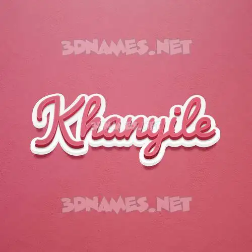 khanyile in Red Scribble style - 3D name wallpaper khanyile in Red Scribble style - 3D name wallpaper