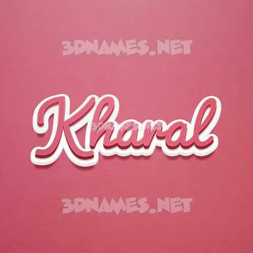 kharal in Red Scribble style - 3D name wallpaper kharal in Red Scribble style - 3D name wallpaper
