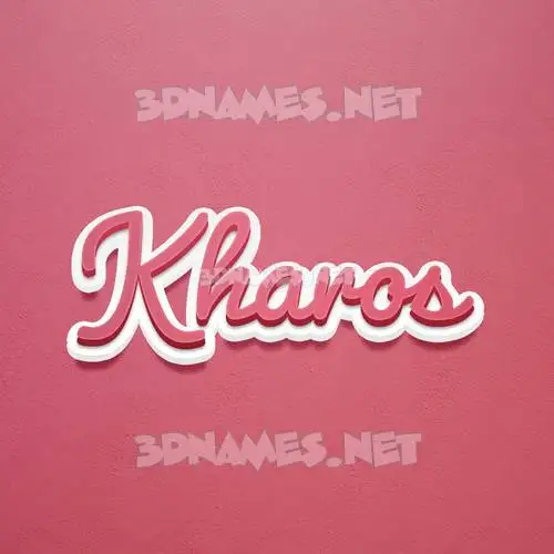 kharos in Red Scribble style - 3D name wallpaper kharos in Red Scribble style - 3D name wallpaper