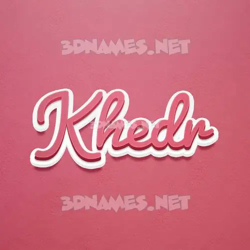 khedr in Red Scribble style - 3D name wallpaper khedr in Red Scribble style - 3D name wallpaper
