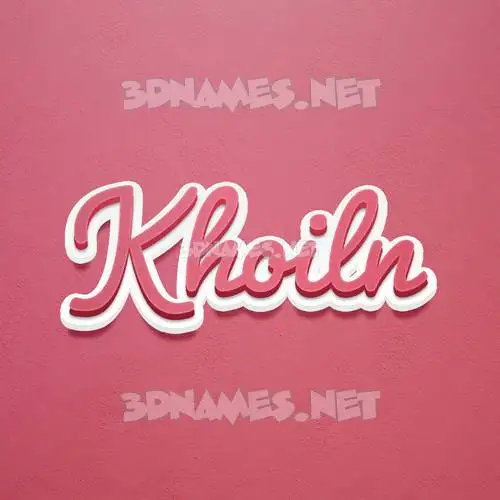 khoiln in Red Scribble style - 3D name wallpaper khoiln in Red Scribble style - 3D name wallpaper