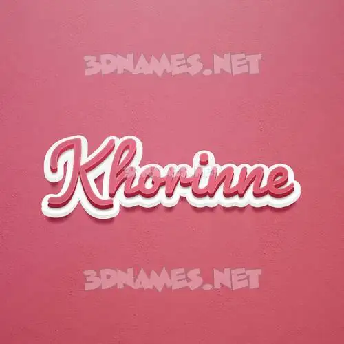 khorinne in Red Scribble style - 3D name wallpaper khorinne in Red Scribble style - 3D name wallpaper
