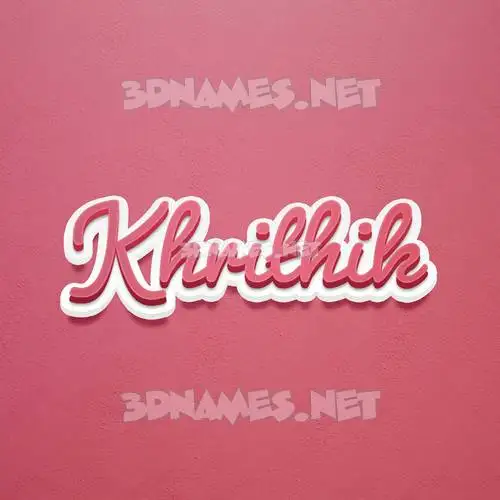 khrithik in Red Scribble style - 3D name wallpaper khrithik in Red Scribble style - 3D name wallpaper