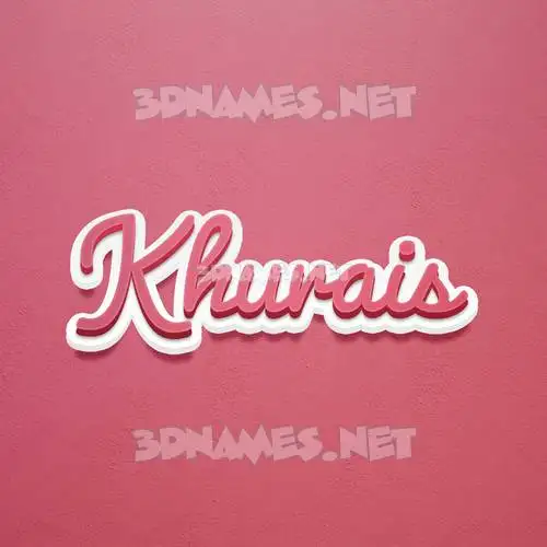 khurais in Red Scribble style - 3D name wallpaper khurais in Red Scribble style - 3D name wallpaper