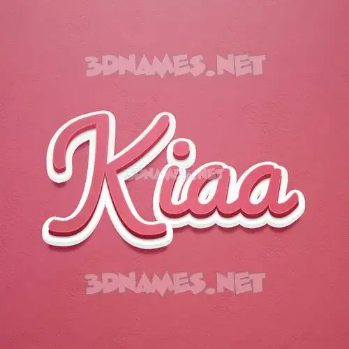 kiaa in Red Scribble style - 3D name wallpaper kiaa in Red Scribble style - 3D name wallpaper