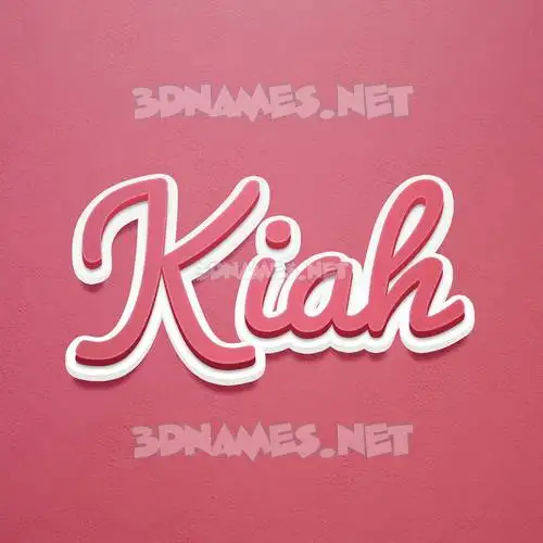 kiah in Red Scribble style - 3D name wallpaper kiah in Red Scribble style - 3D name wallpaper