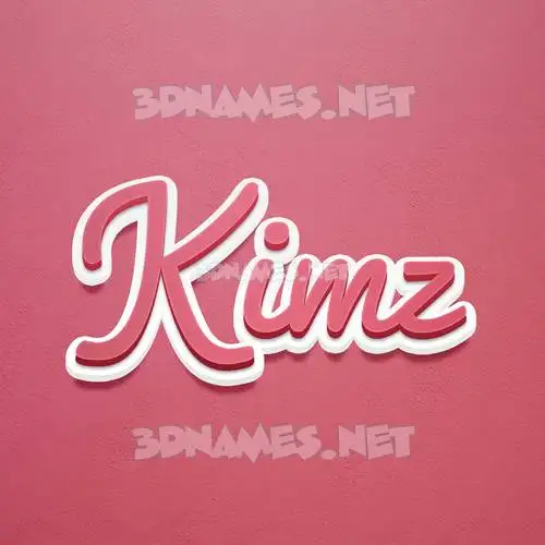 kimz in Red Scribble style - 3D name wallpaper kimz in Red Scribble style - 3D name wallpaper