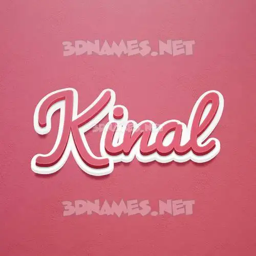 kinal in Red Scribble style - 3D name wallpaper kinal in Red Scribble style - 3D name wallpaper