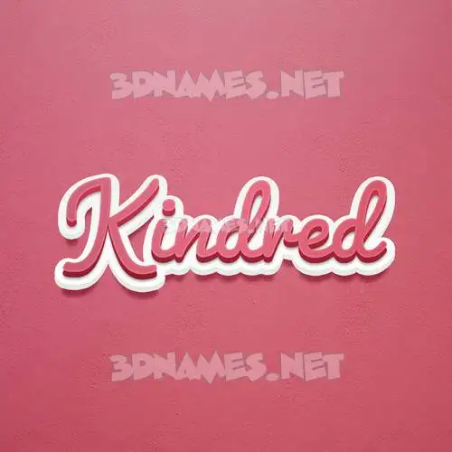 kindred in Red Scribble style - 3D name wallpaper kindred in Red Scribble style - 3D name wallpaper