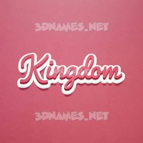 kingdom in Red Scribble style - 3D name wallpaper kingdom in Red Scribble style - 3D name wallpaper