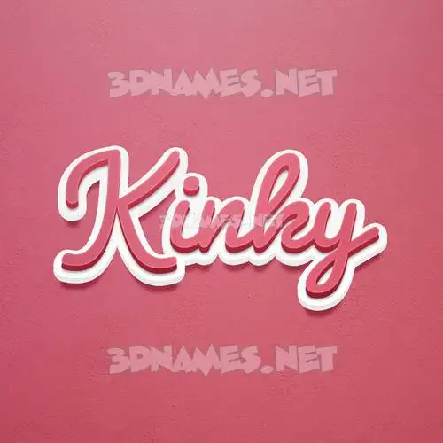 kinky in Red Scribble style - 3D name wallpaper kinky in Red Scribble style - 3D name wallpaper