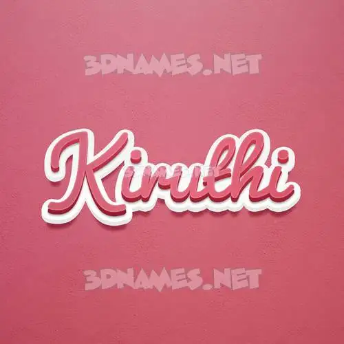 kiruthi in Red Scribble style - 3D name wallpaper kiruthi in Red Scribble style - 3D name wallpaper