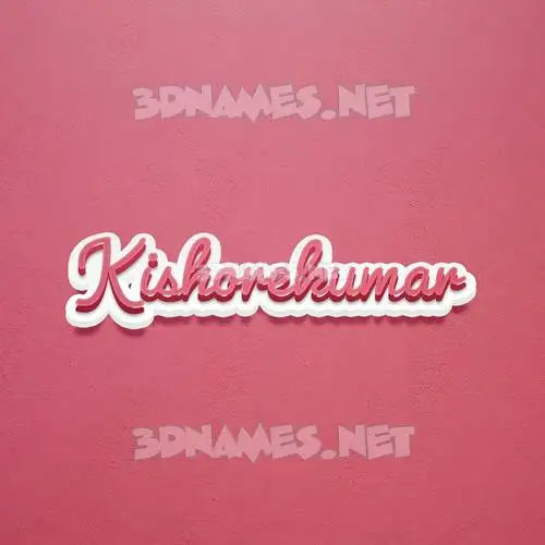 kishorekumar in Red Scribble style - 3D name wallpaper kishorekumar in Red Scribble style - 3D name wallpaper