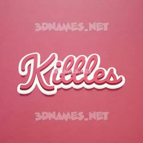 kittles in Red Scribble style - 3D name wallpaper kittles in Red Scribble style - 3D name wallpaper
