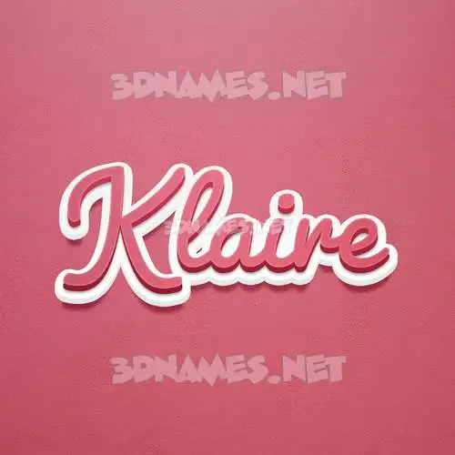 klaire in Red Scribble style - 3D name wallpaper klaire in Red Scribble style - 3D name wallpaper