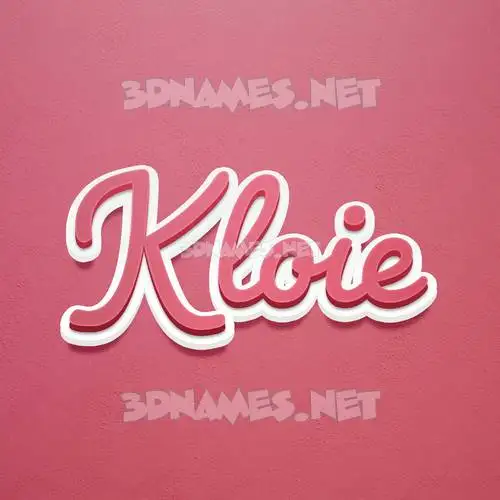kloie in Red Scribble style - 3D name wallpaper kloie in Red Scribble style - 3D name wallpaper