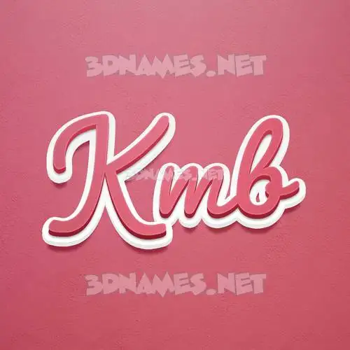 kmb in Red Scribble style - 3D name wallpaper kmb in Red Scribble style - 3D name wallpaper