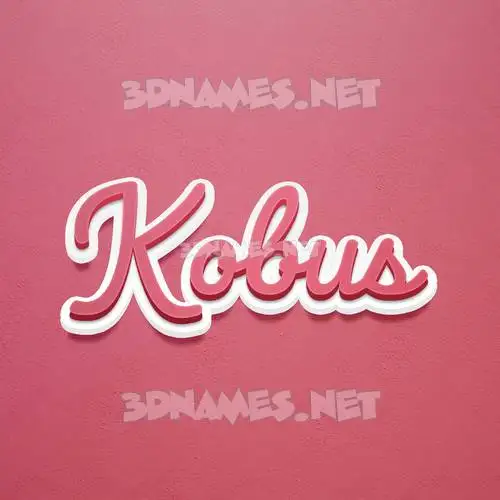 kobus in Red Scribble style - 3D name wallpaper kobus in Red Scribble style - 3D name wallpaper