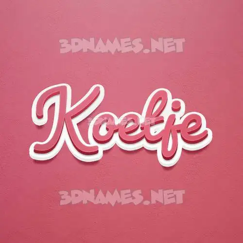 koetje in Red Scribble style - 3D name wallpaper koetje in Red Scribble style - 3D name wallpaper
