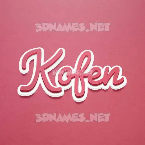 kofen in Red Scribble style - 3D name wallpaper kofen in Red Scribble style - 3D name wallpaper