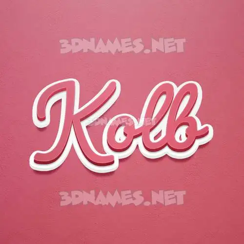 kolb in Red Scribble style - 3D name wallpaper kolb in Red Scribble style - 3D name wallpaper