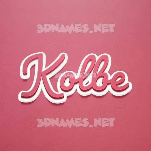 kolbe in Red Scribble style - 3D name wallpaper kolbe in Red Scribble style - 3D name wallpaper