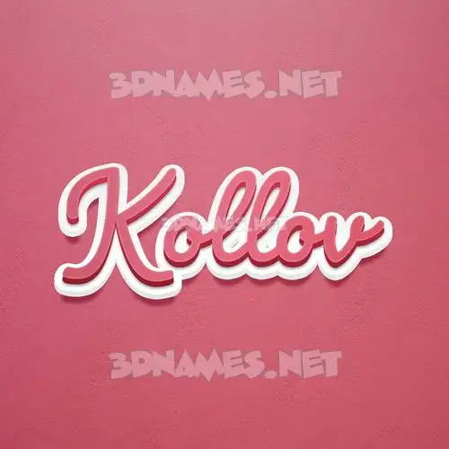 kollov in Red Scribble style - 3D name wallpaper kollov in Red Scribble style - 3D name wallpaper