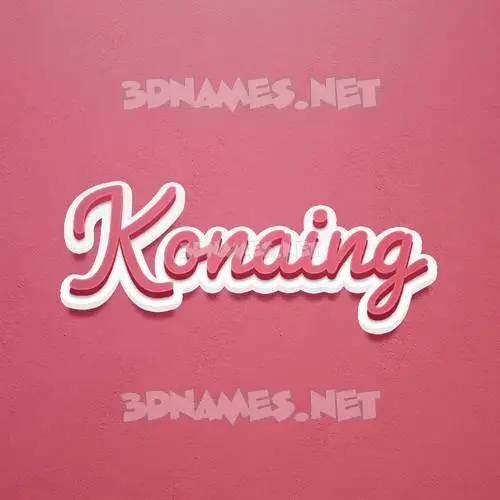konaing in Red Scribble style - 3D name wallpaper konaing in Red Scribble style - 3D name wallpaper