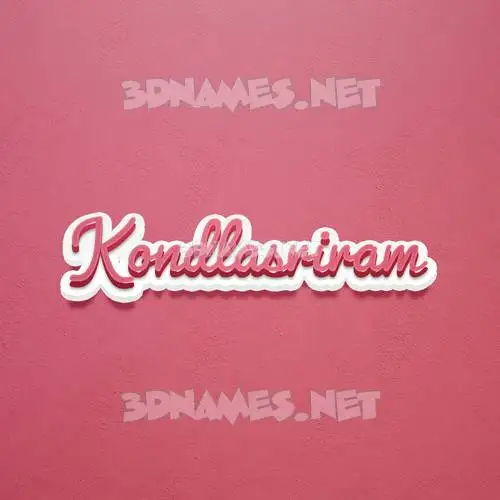 kondlasriram in Red Scribble style - 3D name wallpaper kondlasriram in Red Scribble style - 3D name wallpaper