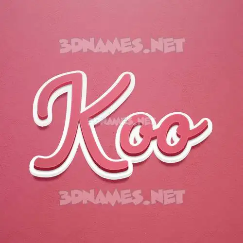 koo in Red Scribble style - 3D name wallpaper koo in Red Scribble style - 3D name wallpaper
