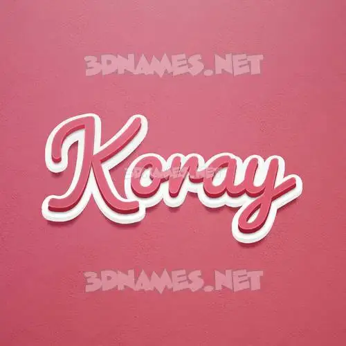 koray in Red Scribble style - 3D name wallpaper koray in Red Scribble style - 3D name wallpaper