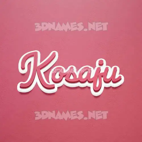 kosaju in Red Scribble style - 3D name wallpaper kosaju in Red Scribble style - 3D name wallpaper