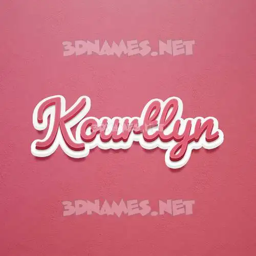 kourtlyn in Red Scribble style - 3D name wallpaper kourtlyn in Red Scribble style - 3D name wallpaper