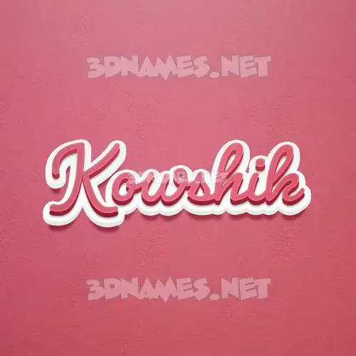 kowshik in Red Scribble style - 3D name wallpaper kowshik in Red Scribble style - 3D name wallpaper