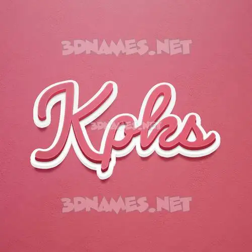 kpks in Red Scribble style - 3D name wallpaper kpks in Red Scribble style - 3D name wallpaper