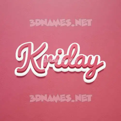 kriday in Red Scribble style - 3D name wallpaper kriday in Red Scribble style - 3D name wallpaper