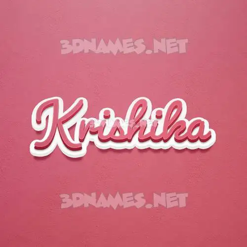 krishika in Red Scribble style - 3D name wallpaper krishika in Red Scribble style - 3D name wallpaper