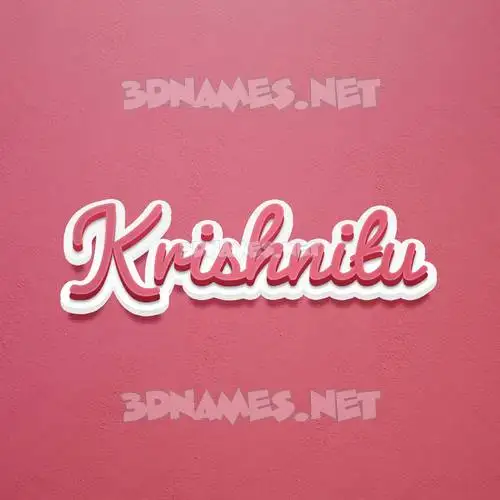 krishnitu in Red Scribble style - 3D name wallpaper krishnitu in Red Scribble style - 3D name wallpaper