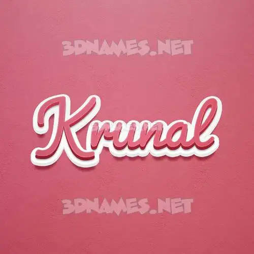 krunal in Red Scribble style - 3D name wallpaper krunal in Red Scribble style - 3D name wallpaper