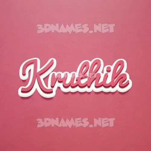 kruthik in Red Scribble style - 3D name wallpaper kruthik in Red Scribble style - 3D name wallpaper