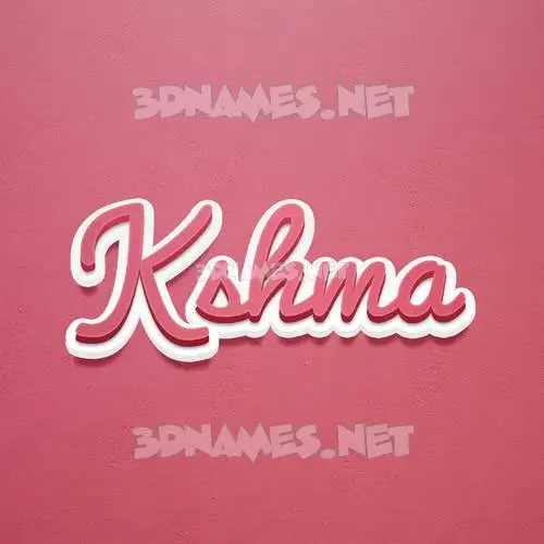 kshma in Red Scribble style - 3D name wallpaper kshma in Red Scribble style - 3D name wallpaper