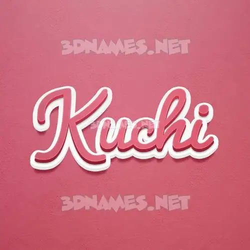 kuchi in Red Scribble style - 3D name wallpaper kuchi in Red Scribble style - 3D name wallpaper