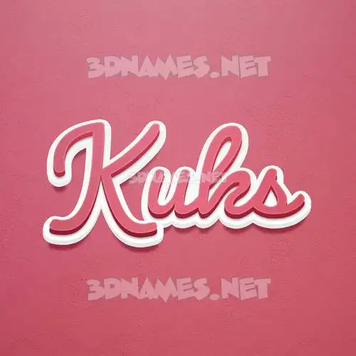 kuks in Red Scribble style - 3D name wallpaper kuks in Red Scribble style - 3D name wallpaper