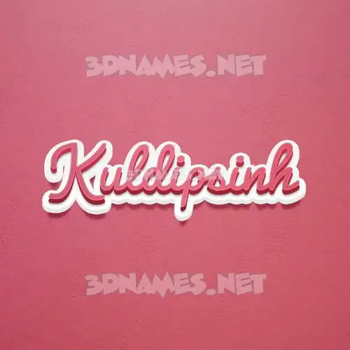 kuldipsinh in Red Scribble style - 3D name wallpaper kuldipsinh in Red Scribble style - 3D name wallpaper