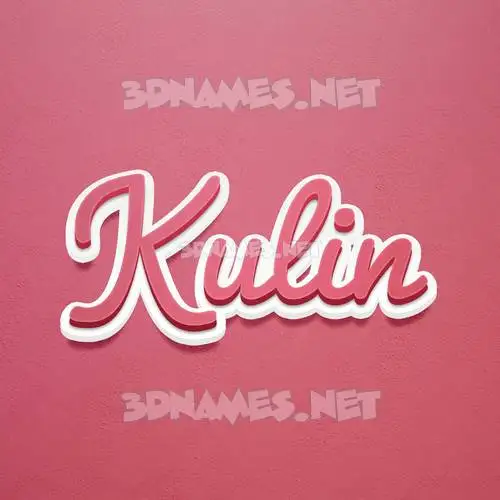 kulin in Red Scribble style - 3D name wallpaper kulin in Red Scribble style - 3D name wallpaper