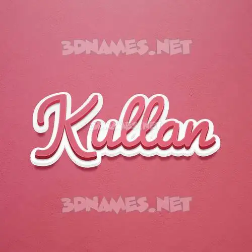 kullan in Red Scribble style - 3D name wallpaper kullan in Red Scribble style - 3D name wallpaper