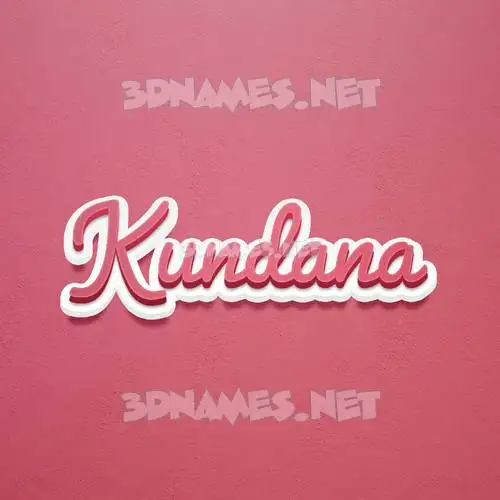 kundana in Red Scribble style - 3D name wallpaper kundana in Red Scribble style - 3D name wallpaper