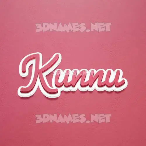 kunnu in Red Scribble style - 3D name wallpaper kunnu in Red Scribble style - 3D name wallpaper